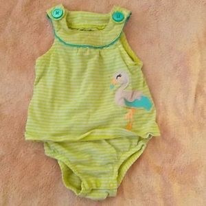 Flamingo Carter's onsie